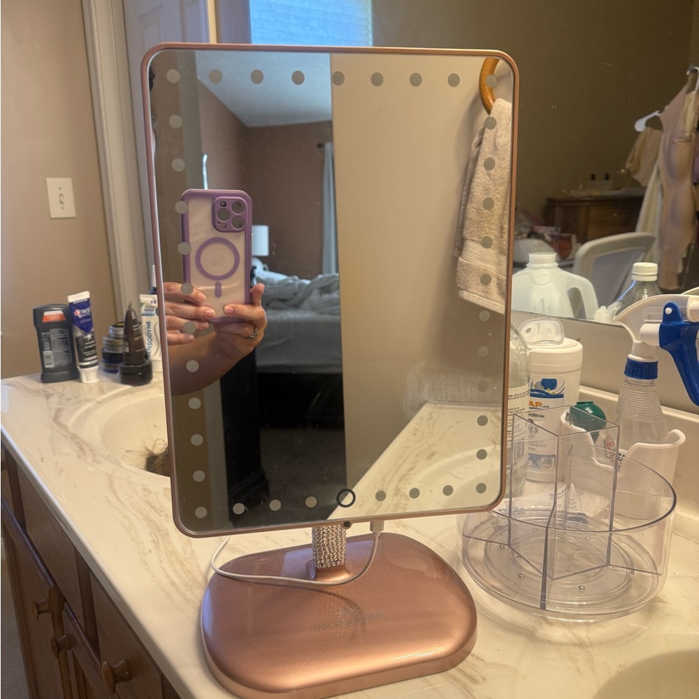 Rose Gold Vanity Mirror with LED Lights